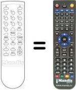 Replacement remote control Pace DVR500G
