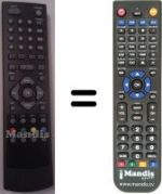 Replacement remote control Denver DMB-105 HD