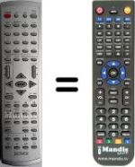 Replacement remote control TVD1401