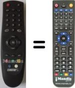Replacement remote control Echostar DSB2200
