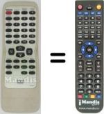 Replacement remote control Funai F100DB