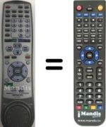 Replacement remote control Hitachi DV-W1E