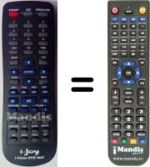 Replacement remote control i-Joy I-VISION-DVD1006 (V. 2015)