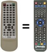 Replacement remote control Medion MD42072