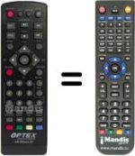 Replacement remote control OPTEX ORT8944-2T