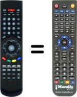 Replacement remote control HD-X405P