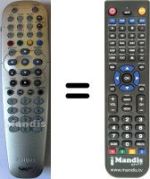 Replacement remote control Philips HD-RW720 / 69