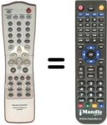 Replacement remote control RC7010DV