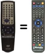 Replacement remote control RC-ZVL07