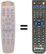 Replacement remote control Techwood TW2510