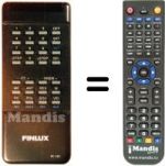Replacement remote control Finlux SR4200