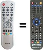 Replacement remote control RCX115
