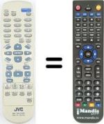Replacement remote control JVC XV33