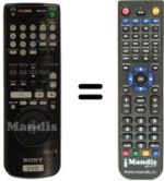 Replacement remote control RMT-D102P