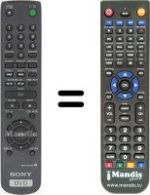 Replacement remote control RMT-D115P
