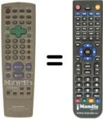 Replacement remote control Sharp RRMCG1203AJSA