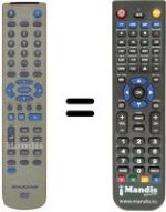 Replacement remote control Sinudyne SV12818B