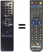 Replacement remote control Daewoo DSR210