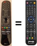Replacement remote control LG AKB76045003