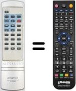 Replacement remote control RC-F0306E