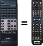 Replacement remote control Sony RM-D690