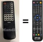 Replacement remote control Yamaha VR09410
