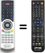 Replacement remote control QVIART REMCON2064