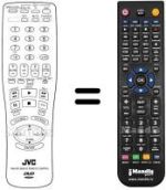 Replacement remote control JVC RMSVD2000UE