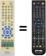 Replacement remote control SS-2245CD-DVD