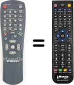 Replacement remote control Samsung SV-231 X