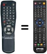 Replacement remote control 0001 B