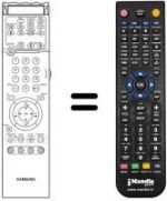 Replacement remote control Samsung SP 43 RETROPRO