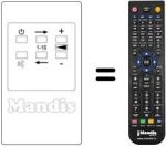 Replacement remote control 105-018A