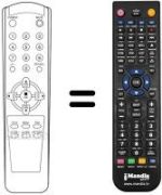 Replacement remote control 105-209A