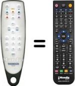 Replacement remote control Thomson 10 MH 73 B