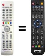 Replacement remote control DIUNAMAI 24 WD-LE 1551