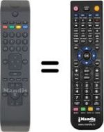Replacement remote control Techwood TW 22916 B19 LED