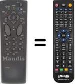 Replacement remote control Thomson 21 MT 10 E