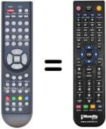 Replacement remote control Tokai LTV 3699