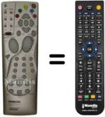 Replacement remote control Thomson 42 WM 04 ST
