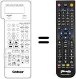 Replacement remote control 597-080E