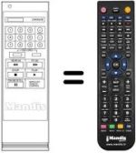 Replacement remote control LG GHV-8215