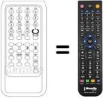 Replacement remote control Sambers TVC 30 PROG