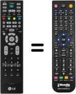 Replacement remote control LG 42 LE 2R
