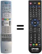 Replacement remote control LG 37 LB 1RR