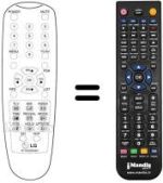 Replacement remote control LG 20 J 3 RX