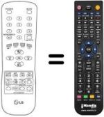 Replacement remote control LG 21 FA 7