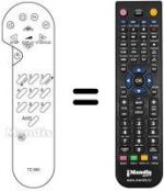 Replacement remote control Thomson 70 MK 68 L