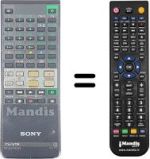 Replacement remote control Sony KV-211 XMTU