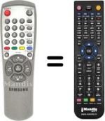 Replacement remote control Samsung CB 20F12 T